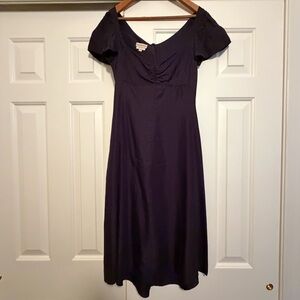 Emporio Armani Silk Navy Blue Dress, Size 4